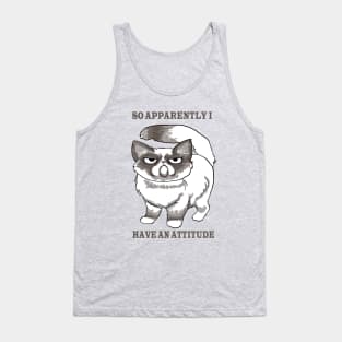 Cat with Attitude Tank Top